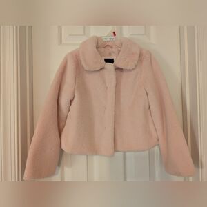 GAP Kids Pink Faux Fur Jacket